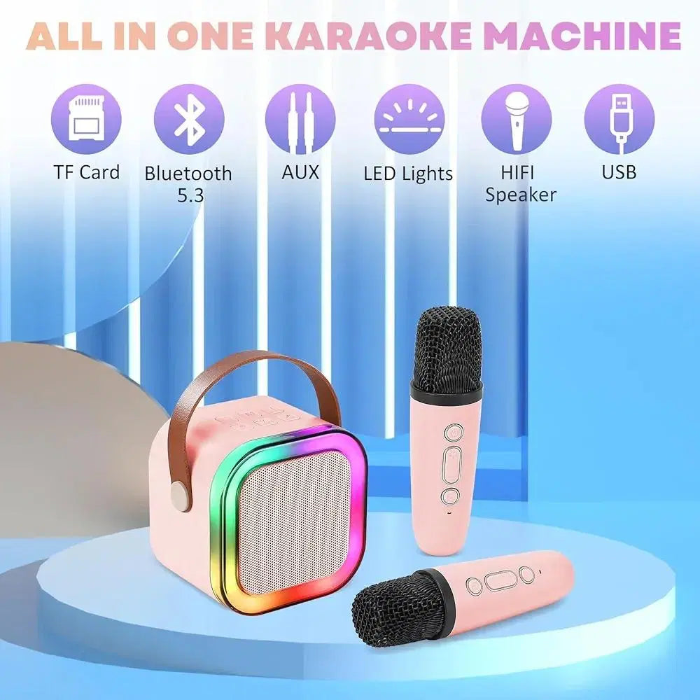 2 Pcs Portable LED Wireless Speakers