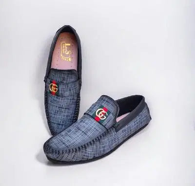 Men's Formal Grey Fabric Loafers