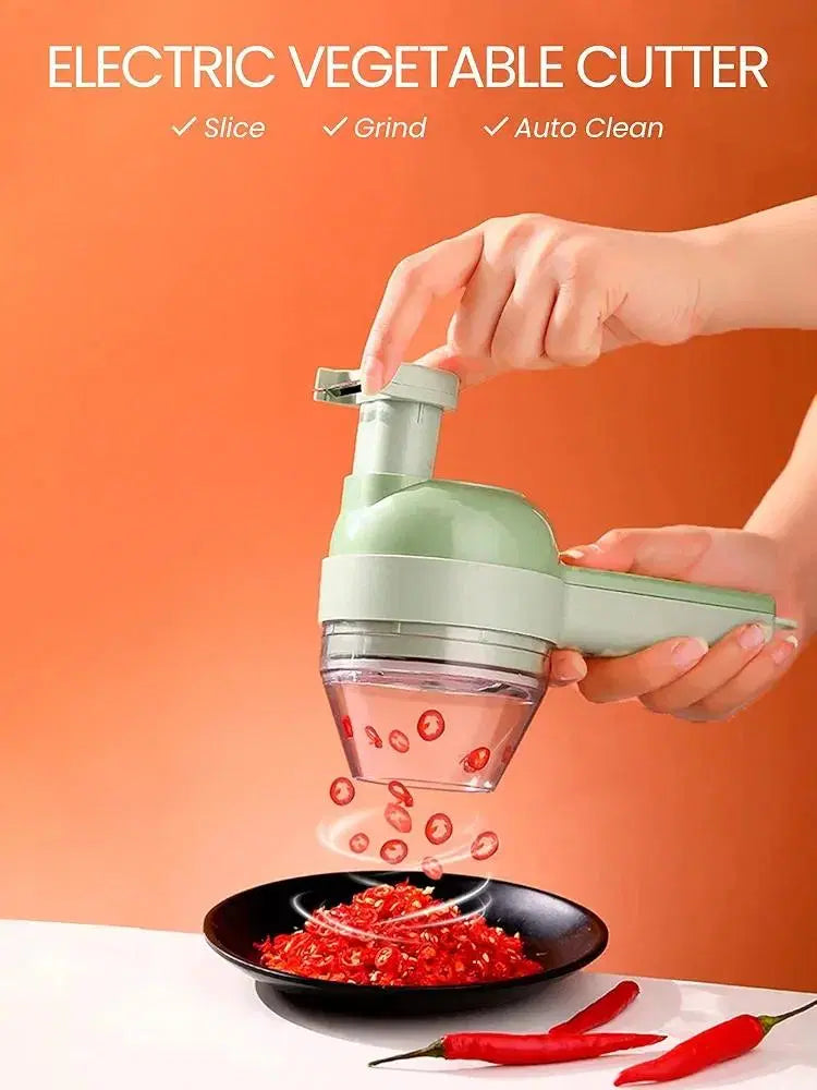 Electric Chopper And Slicer Set